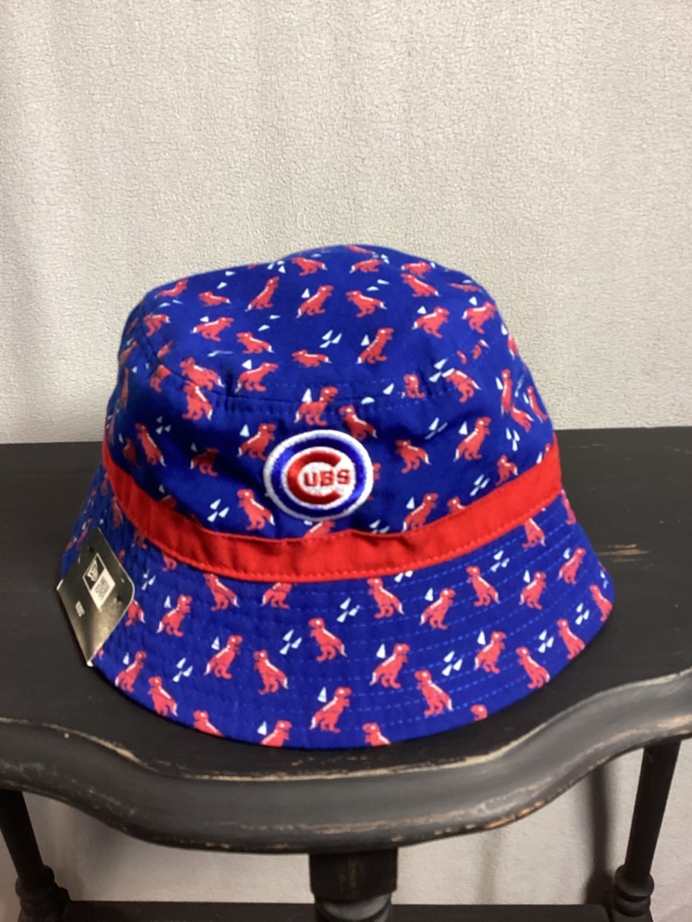 Chicago Cubs Baseball New Era Kids Youth Bucket Hat Dinosaur Print NWT Unisex